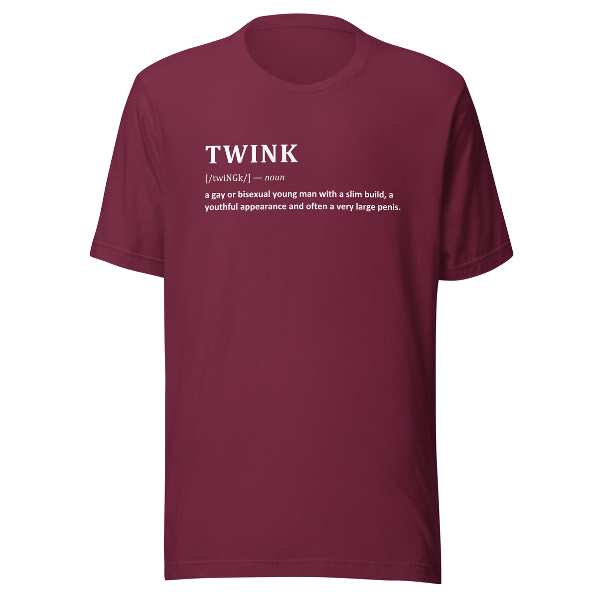 TWINK Funny Gay Humor Unisex T-shirt – Gay Pride Clothing