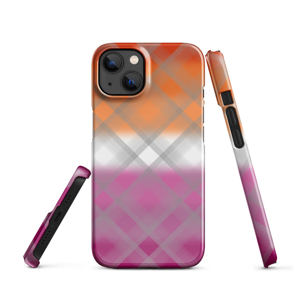 Tartan Lesbian Pride iPhone® Case – Gay Pride Clothing Tartan Lesbian Pride iPhone® Case – Gay Pride Clothing