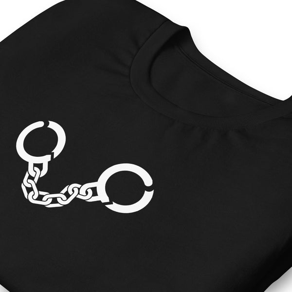 Funny Gay Humor Handcuffs Unisex T-Shirt