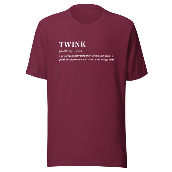 TWINK Funny Gay Humor Unisex T-shirt