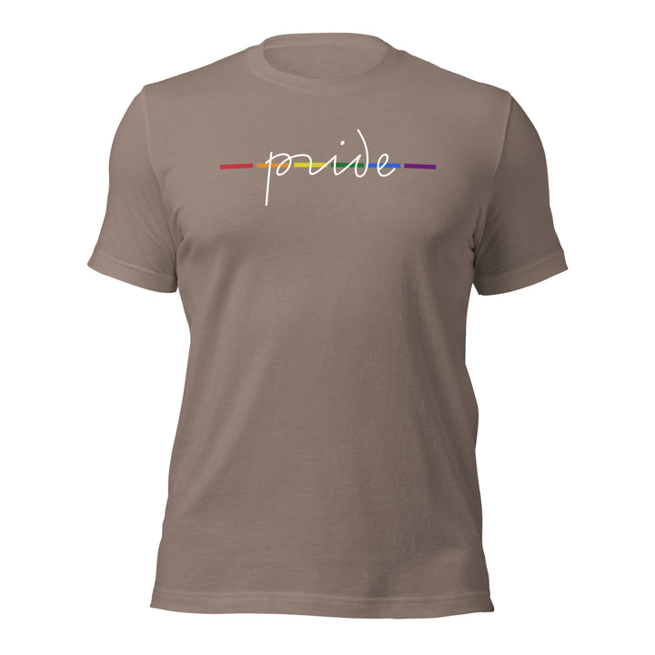Cursive Letters Gay Pride T-Shirt