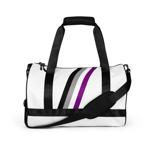 Asexual Diagonal Flag Colors LGBTQ+ Gym Bag