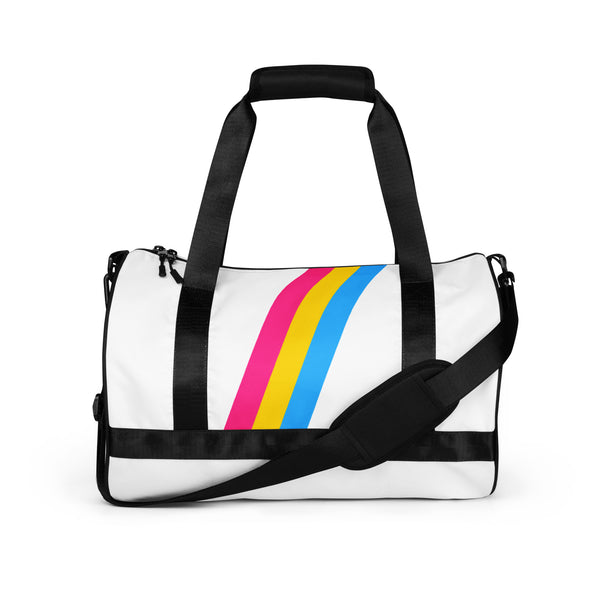 Pansexual Diagonal Flag Colors LGBTQ+ Gym Bag