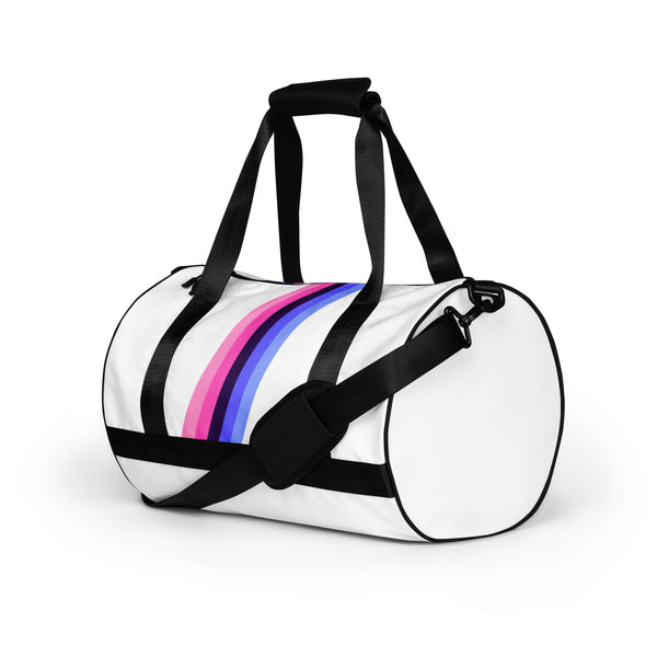 Omnisexual Diagonal Flag Colors LGBTQ+ Gym Bag