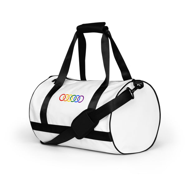 Gay Pride Rainbow Circles LGBTQ+ Gym Bag