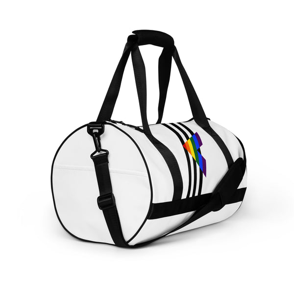 Ally Diagonal Flag Colors LGBTQ+ Gym Bag