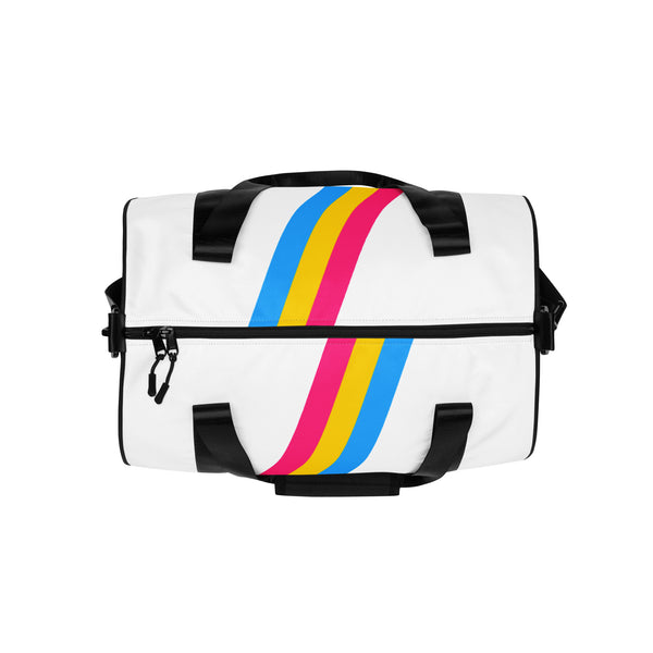 Pansexual Diagonal Flag Colors LGBTQ+ Gym Bag
