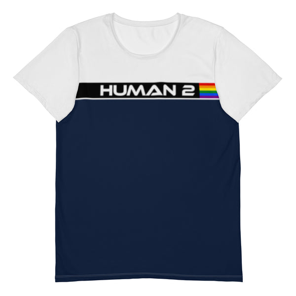 Human Too Bold LGBTQ+ Gay Pride Graphic Men's Athletic T-shirt