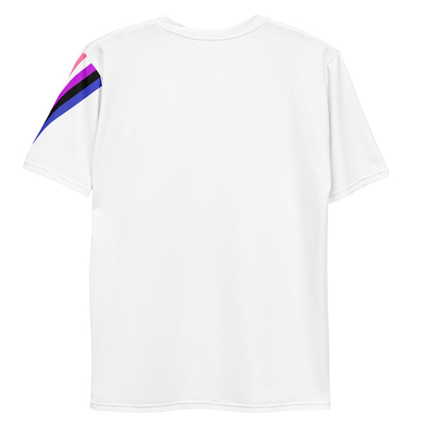 Genderfluid Diagonal Flag Colors LGBTQ+ T-Shirt Men Sizes