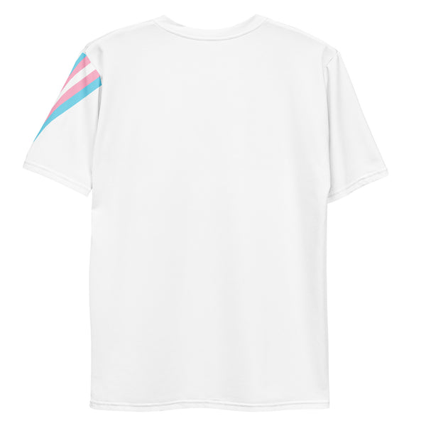 Transgender Diagonal Flag Colors LGBTQ+ Men's T-Shirt