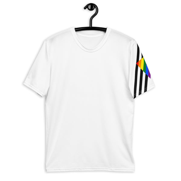 Ally Diagonal Flag Colors LGBTQ+ Men's T-Shirt