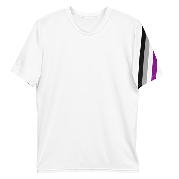 Asexual Diagonal Flag Colors LGBTQ+ Men's T-Shirt