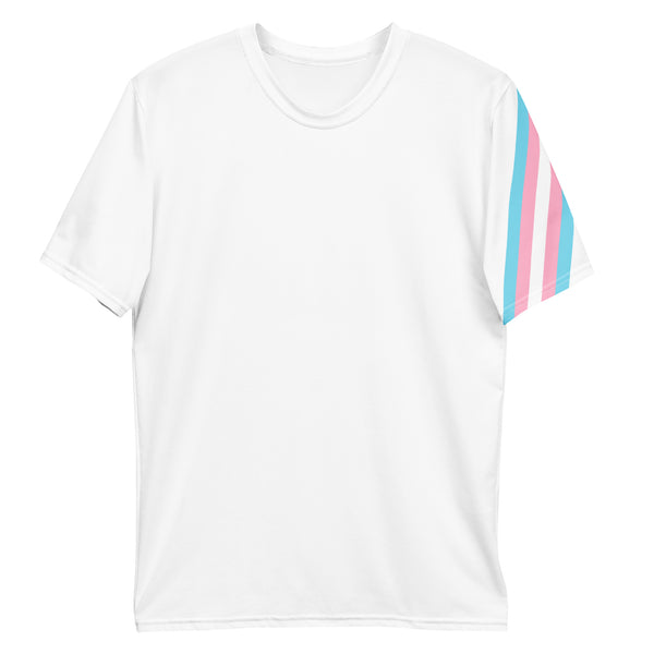 Transgender Diagonal Flag Colors LGBTQ+ Men's T-Shirt