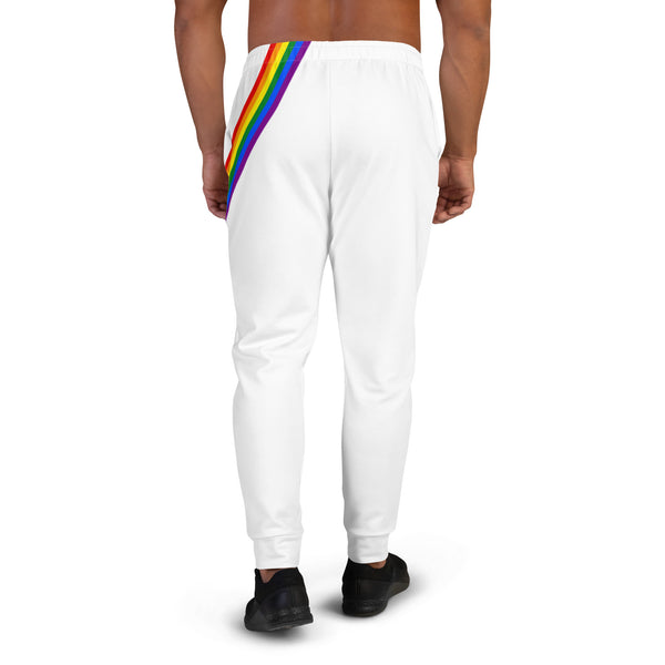 Gay Pride Diagonal Rainbow Flag LGBTQ+ Men's Joggers
