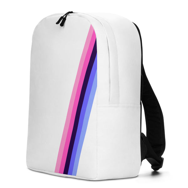 Omnisexual Diagonal Flag Colors LGBTQ+ Minimalist Backpack