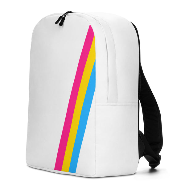 Pansexual Diagonal Flag Colors LGBTQ+ Minimalist Backpack