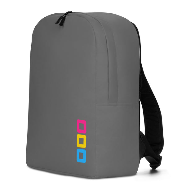 Pansexual Pride Rounded Squares LGBTQ+ Minimalist Backpack