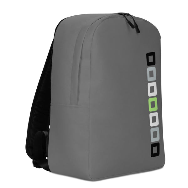 Agender Pride Rounded Squares LGBTQ+ Minimalist Backpack