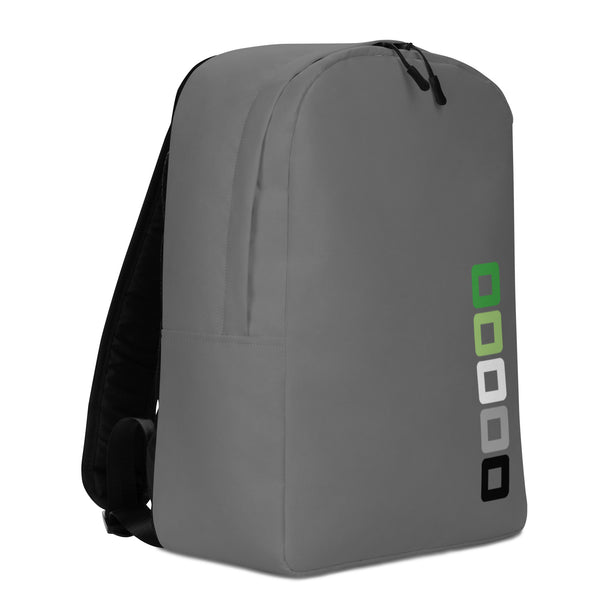 Aromantic Pride Rounded Squares LGBTQ+ Minimalist Backpack