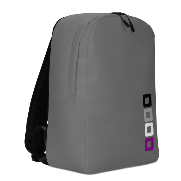 Asexual Pride Rounded Squares LGBTQ+ Minimalist Backpack