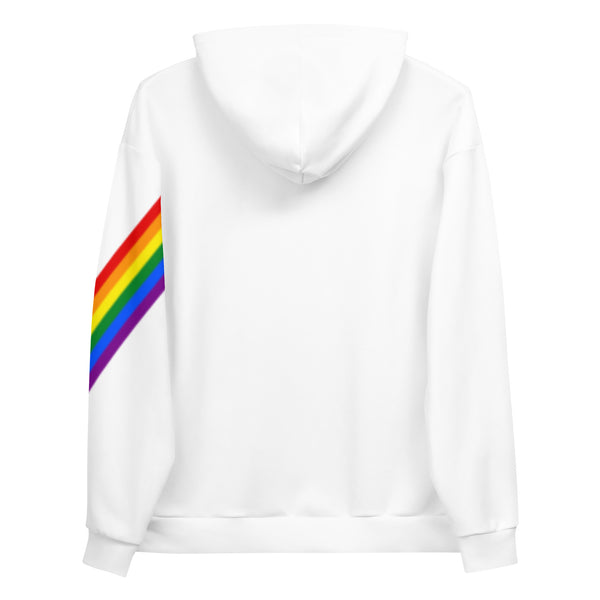 Gay Pride Diagonal Rainbow Flag LGBTQ+ Women's Hoodie