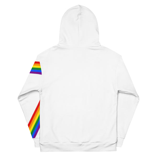 Gay Pride Diagonal Rainbow Flag LGBTQ+ Men's Hoodie