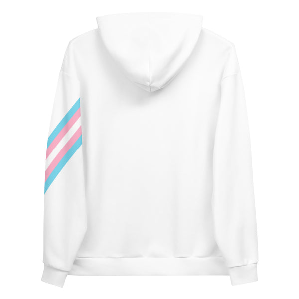 Transgender Diagonal Flag Colors LGBTQ+ Unisex Hoodie