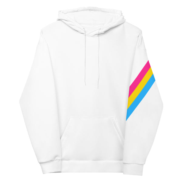 Pansexual Diagonal Flag Colors LGBTQ+ Unisex Hoodie