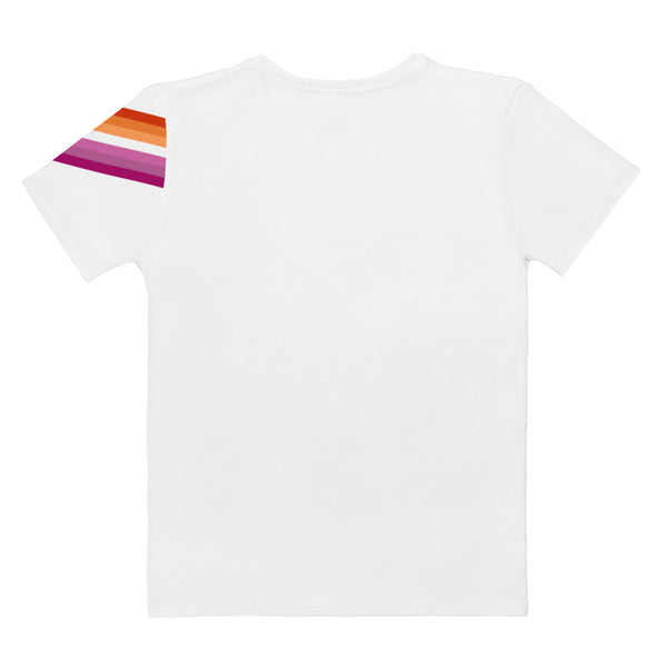 Lesbian Diagonal Flag Colors LGBTQ+ Women's T-Shirt