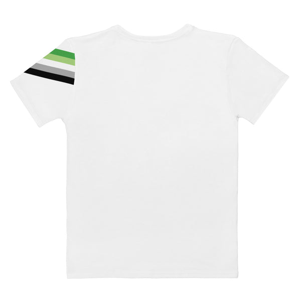 Aromantic Diagonal Flag Colors LGBTQ+ Women's T-Shirt