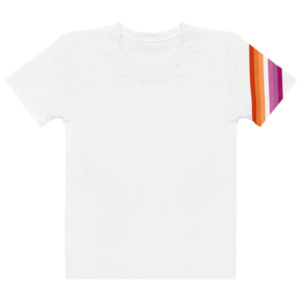 Lesbian Diagonal Flag Colors LGBTQ+ Women's T-Shirt