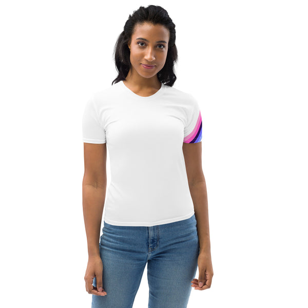 Omnisexual Diagonal Flag Colors LGBTQ+ Women's T-Shirt