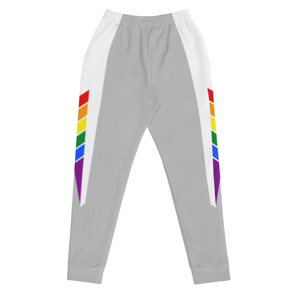 Gray LGBTQ+ Triangle Gay Pride Rainbow Women's Joggers