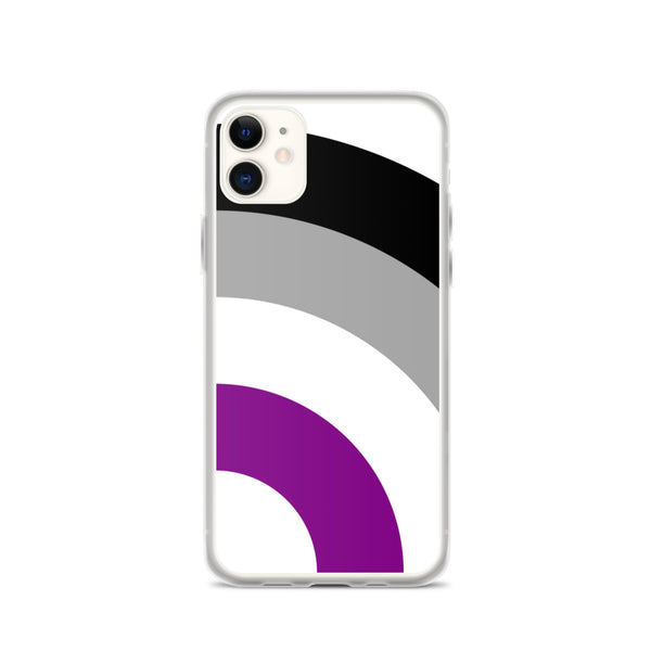 Asexual Pride Arched Large Flag LGBTQ+ iPhone Case