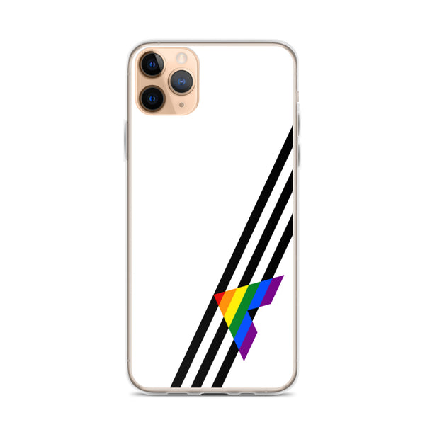 Ally Diagonal Flag Colors LGBTQ+ iPhone Case