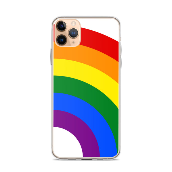 Gay Rainbow Pride Arched Large Flag LGBTQ+ iPhone Case