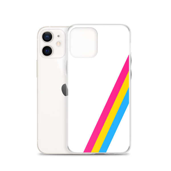 Pansexual Diagonal Flag Colors LGBTQ+ iPhone Case