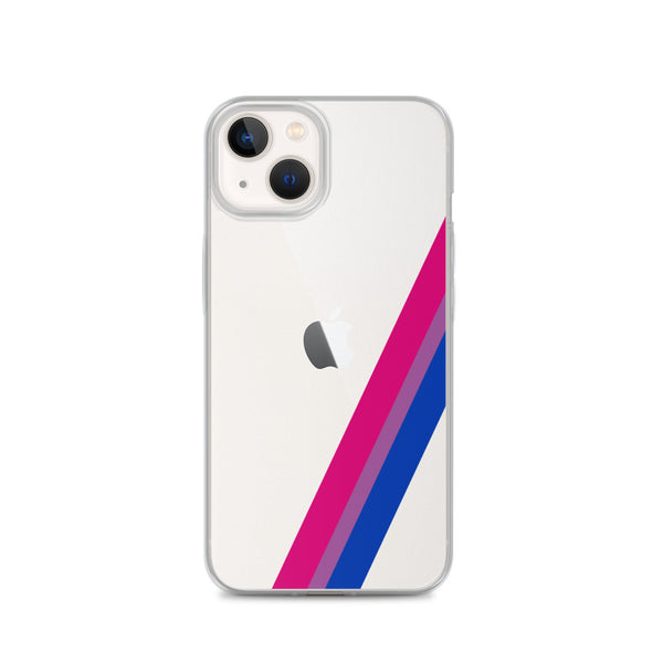 Bisexual Diagonal Flag Colors LGBTQ+ iPhone Case