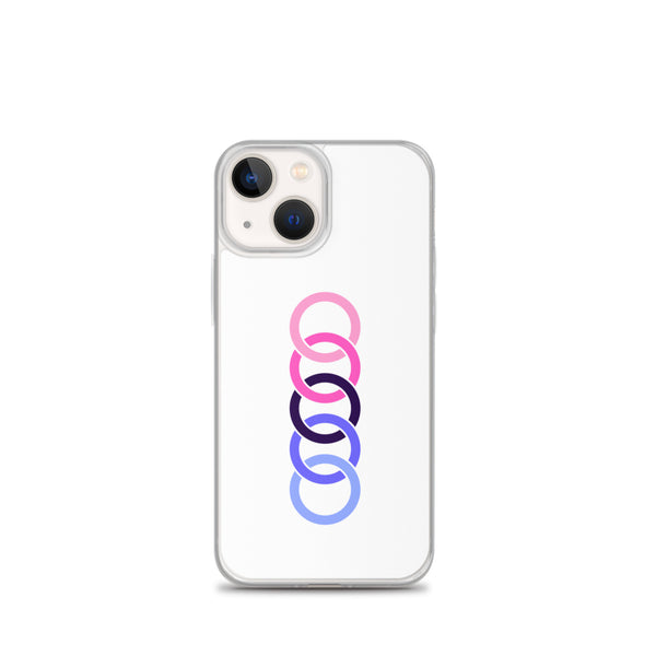 Omnisexual Pride Colors Vertical Circles LGBTQ+ iPhone Case