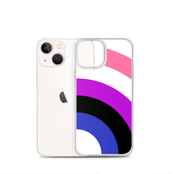 Genderfluid Pride Arched Large Flag LGBTQ+ iPhone Case