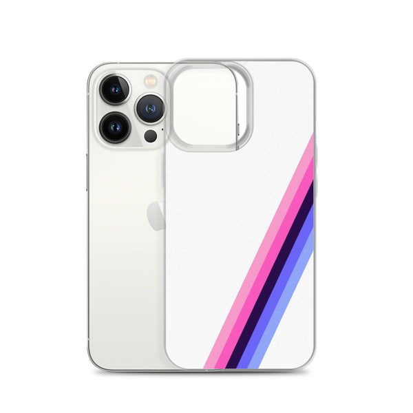 Omnisexual Diagonal Flag Colors LGBTQ+ iPhone Case