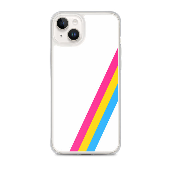 Pansexual Diagonal Flag Colors LGBTQ+ iPhone Case