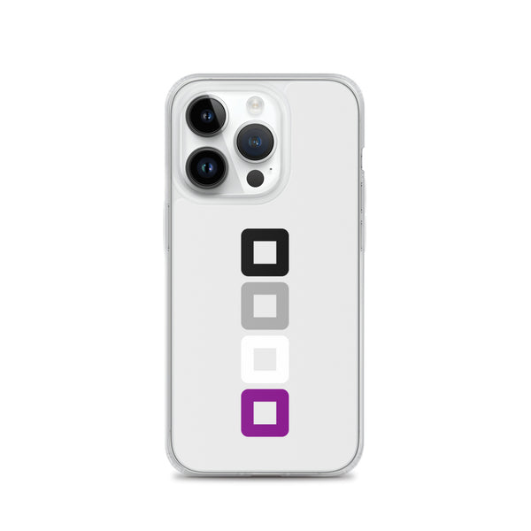 Asexual Pride Rounded Squares LGBTQ+ iPhone Case