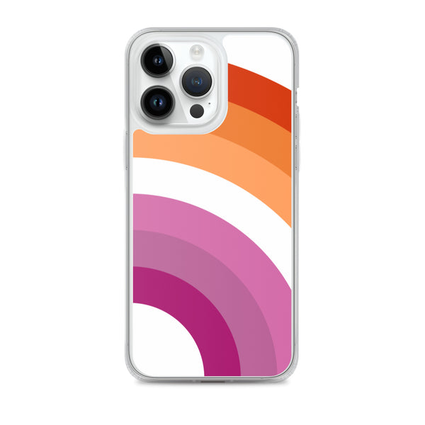 Lesbian Pride Arched Large Flag LGBTQ+ iPhone Case