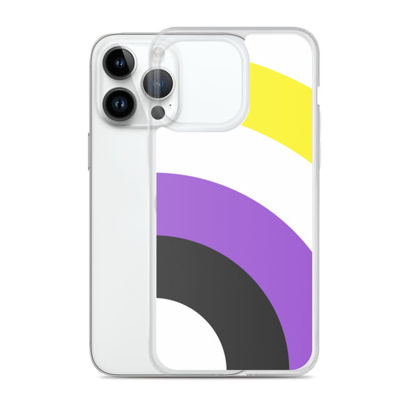 Non-binary Pride Arched Large Flag LGBTQ+ iPhone Case