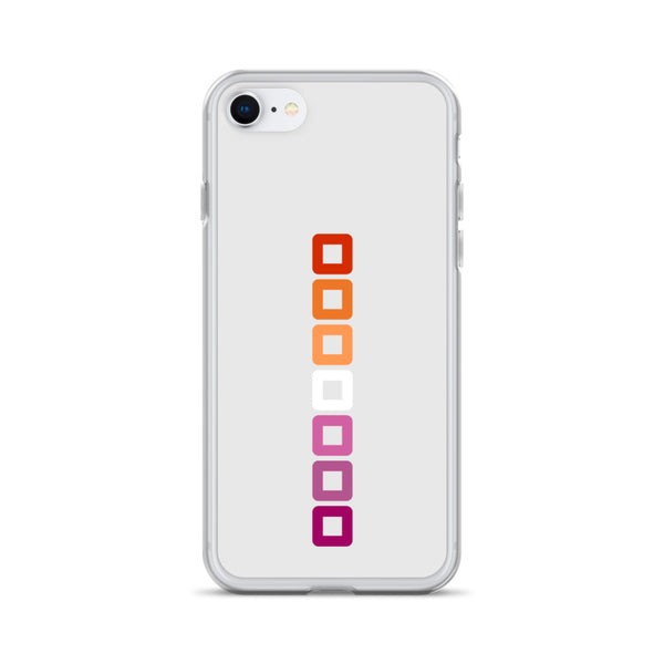 Lesbian Pride Rounded Squares LGBTQ+ iPhone Case