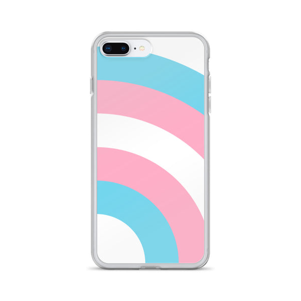 Transgender Pride Arched Large Flag LGBTQ+ iPhone Case