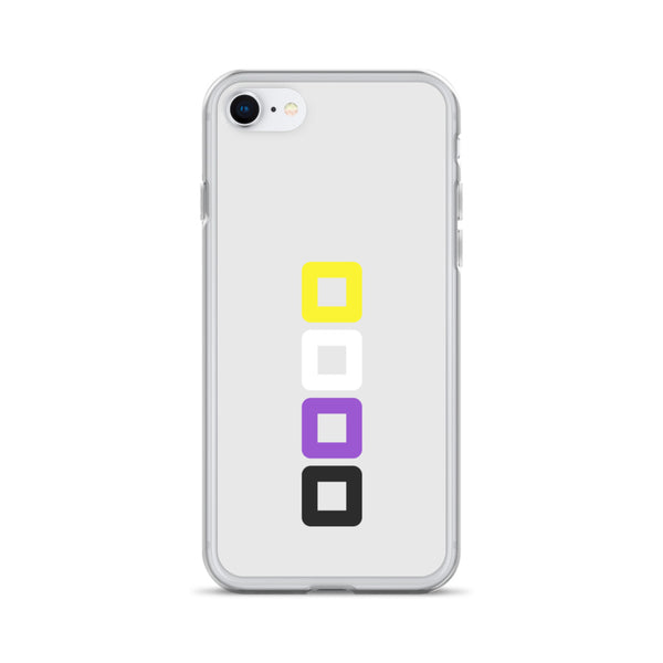 Non-binary Pride Rounded Squares LGBTQ+ iPhone Case