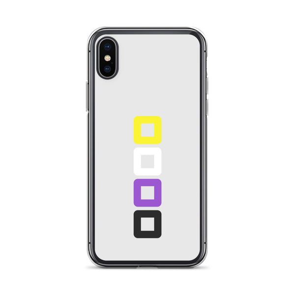 Non-binary Pride Rounded Squares LGBTQ+ iPhone Case