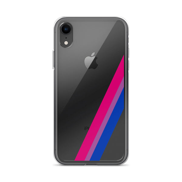 Bisexual Diagonal Flag Colors LGBTQ+ iPhone Case